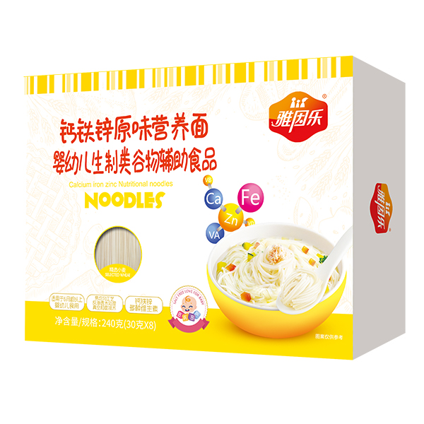 雅因樂(lè)鈣鐵鋅原味營(yíng)養(yǎng)面240g