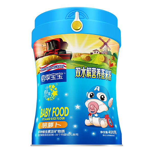 四季寶寶雙水解營養蒸米粉-胡蘿卜