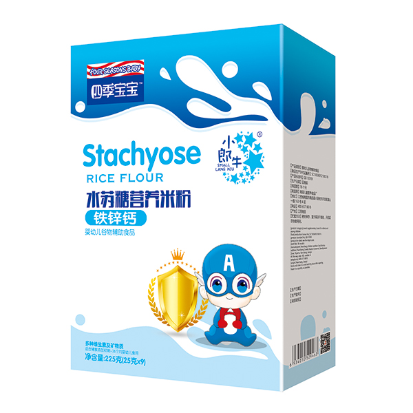 四季寶寶水蘇糖營養(yǎng)米粉盒裝-鐵鋅鈣