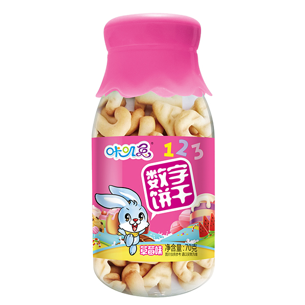 咔嘰兔數字餅干 草莓味