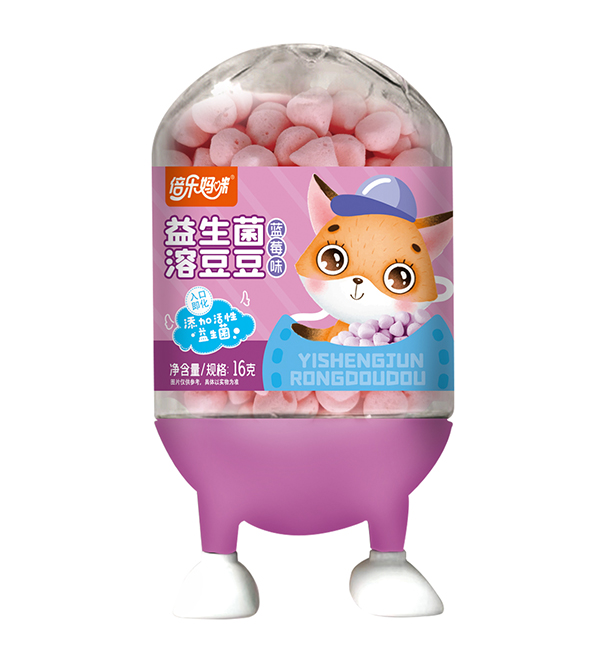 倍樂媽咪益生菌溶豆豆-小牛人罐藍莓味