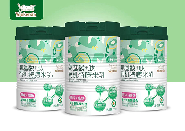 優可欣氨基酸+肽有機特膳米乳 原味+高鐵