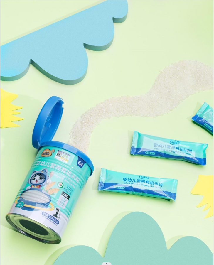 團團星球嬰幼兒營養有機米粉1