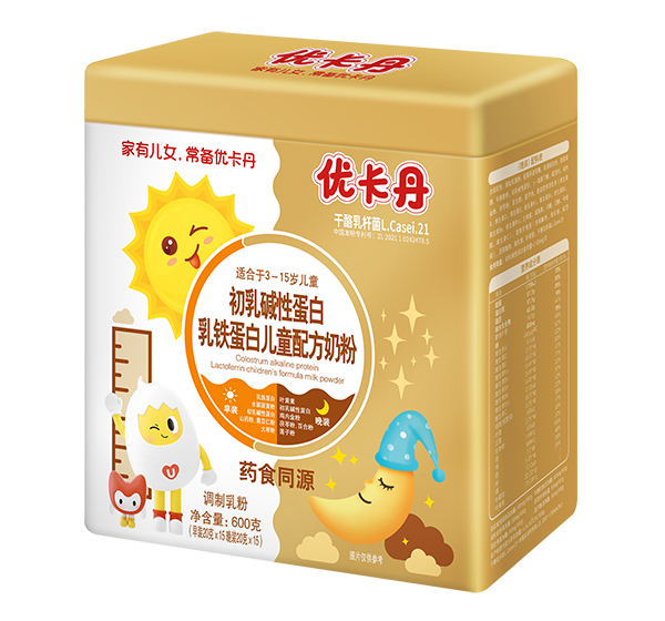 優卡丹初乳堿性蛋白+乳鐵蛋白兒童配方奶粉