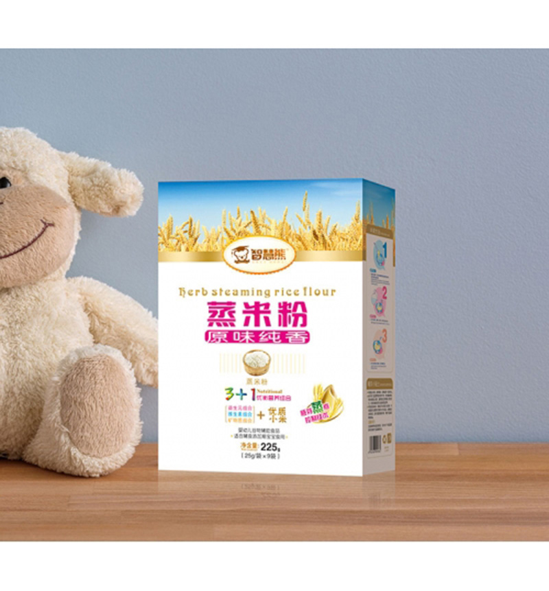 智慧熊原味純香蒸米粉 盒裝