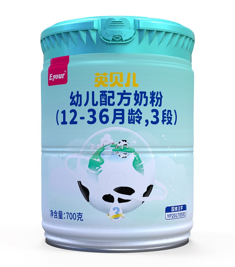 英貝兒幼兒配方奶粉(12-36月齡,3段)700克