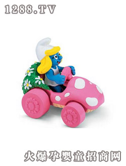 思樂花車女藍精靈彩盒裝