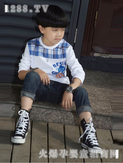 托尼艾米男童長袖夏裝M中號