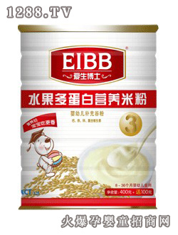 愛生博士暢品水果多蛋白營養米粉