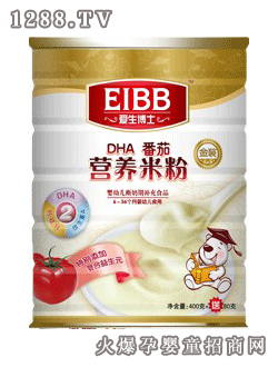 愛生博士優品DHA番茄營養米粉2段