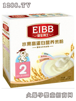 愛生博士優品水果高蛋白營養米粉