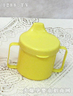 喜悅雙耳學飲杯黃色