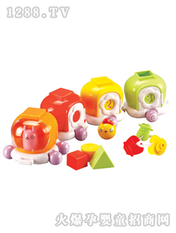 奧貝玩具多樂趣動物車隊