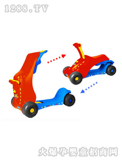 百利威米奇多樂趣兩用學步車