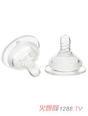 孩兒寶對裝寬口超柔實感平頭奶嘴