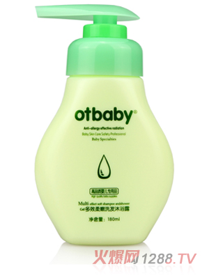 otbaby多效柔嫩洗發沐浴露180ml