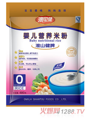 澳貝健淮山健脾嬰兒營養米粉