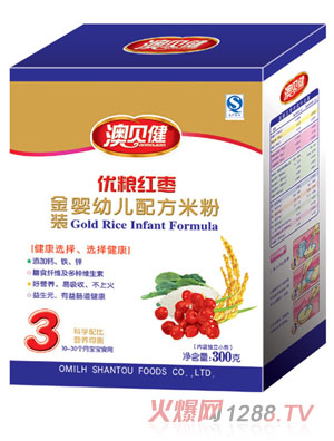 澳貝健優糧紅棗配方米粉