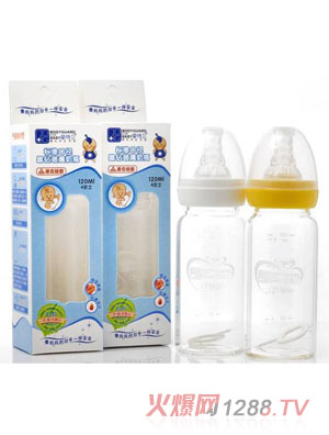 嬰侍衛標準口徑晶鉆玻璃奶瓶120ml