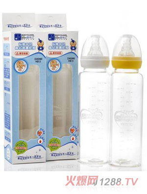 嬰侍衛標準口徑晶鉆玻璃奶瓶240ml