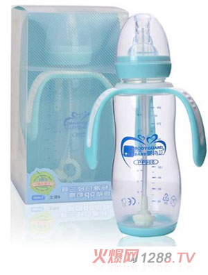 嬰侍衛標準口徑三耳自動PP奶瓶