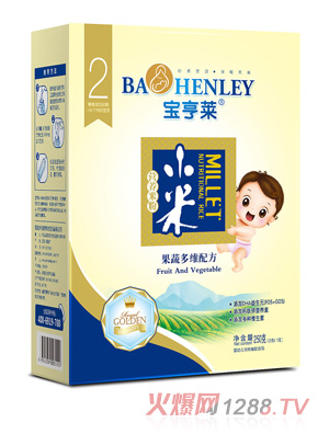 寶亨萊果蔬多維小米營養米粉