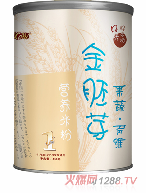 金胚芽果蔬多維營養米粉1段