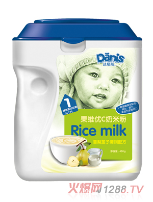 達尼斯雪梨蓮子果維優C奶米粉1段