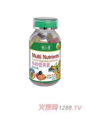 120克悅仁堂多種營養素果蔬軟糖