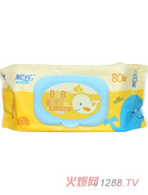 燦爛季節嬰兒柔濕巾80抽