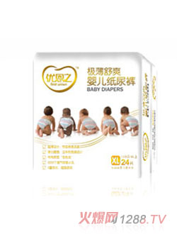 優恩之極薄舒爽紙尿褲XL