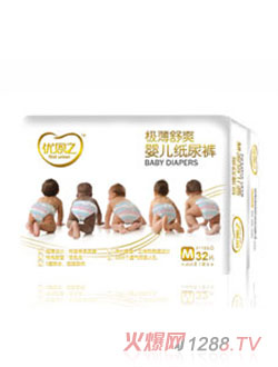 優恩之極薄舒爽紙尿褲M