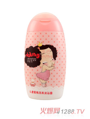 冬己兒童蜜桃洗發沐浴露