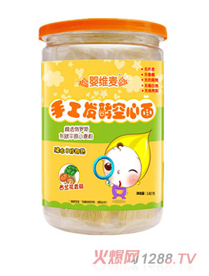 嬰維麥手工發酵空心面西蘭花香菇