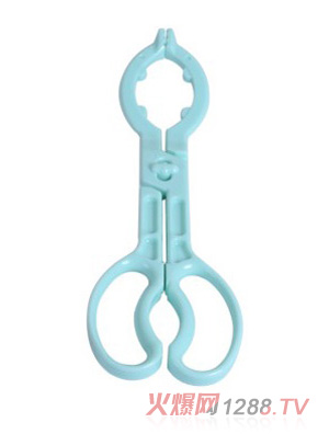 陽光兔安全防滑奶瓶夾藍色