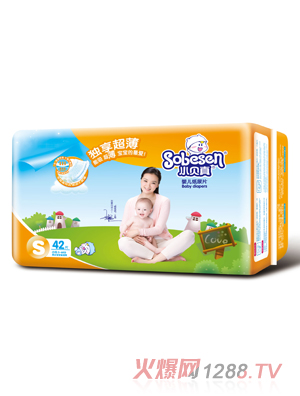 小貝真獨享超薄嬰兒紙尿片S碼42片