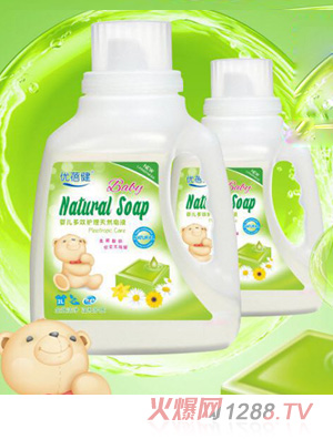 優蓓健嬰兒多效護理天然皂液
