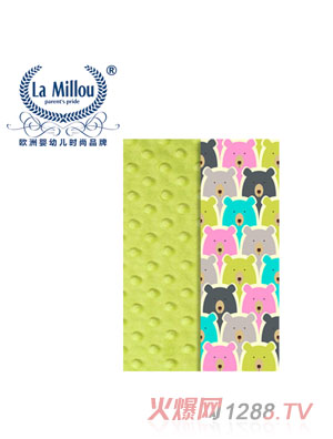 拉米洛巧柔豆豆毯北極熊天天標準款夏日檸檬綠