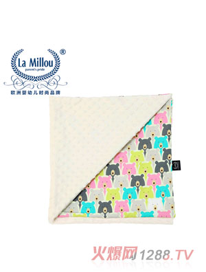 拉米洛巧柔豆豆毯北極熊天天標準款云朵白