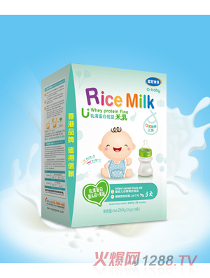 益冠寶貝嬰幼兒乳清蛋白優益米乳猴頭菇+果蔬260克盒裝