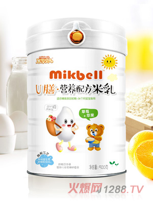米可貝兒U膳·草莓蘋果營養配方米乳