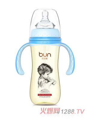 貝優能纖巧型帶柄自動寬口PPSU奶瓶240ml