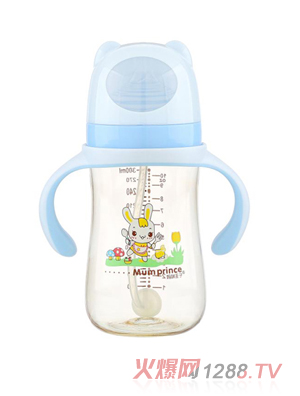 ���������пڏ�PPSU�Ԅ�(d��ng)��300ml��ƿ �{(l��n)ɫ