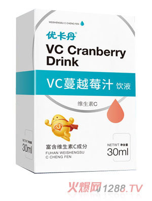 優卡丹VC蔓越莓汁飲液