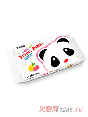 雅米熊貓牌優酪果凍480g（水蜜桃+鳳梨）