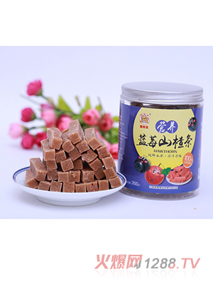 糖糖貓藍(lán)莓山楂條260g罐裝
