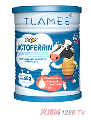 提拉米愛彼可乳鐵蛋白調制乳粉60g富含EpiCor營養酵母乳鐵蛋白免疫球蛋白