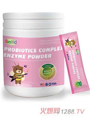 貝斯凱益生菌復合酶粉精選5種消化酶3種益生菌精選5種消化酶3種益生菌2種益生元