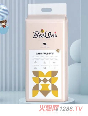 BeeUni必優妮嬰兒拉拉褲 分層芯體設計立體護圍彈性腰圍尺碼齊全