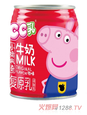 小豬佩奇CC乳牛奶復原乳調制乳245ml